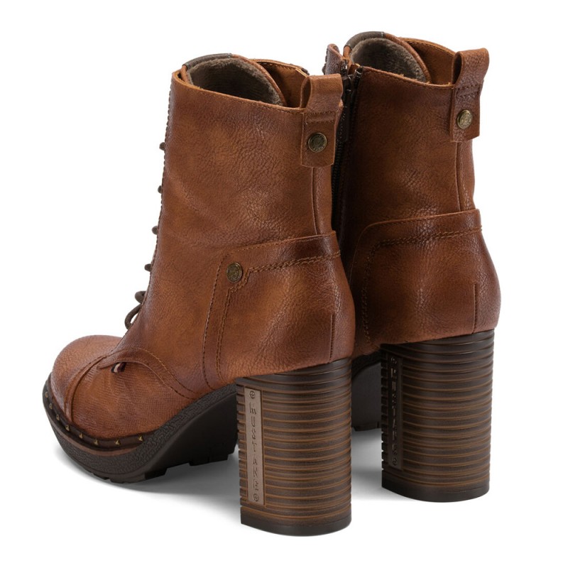 Wysokie buty skórzane Mustang  - 1082