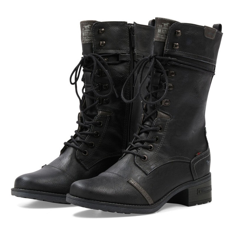 Wysokie buty skórzane Mustang  - 1083