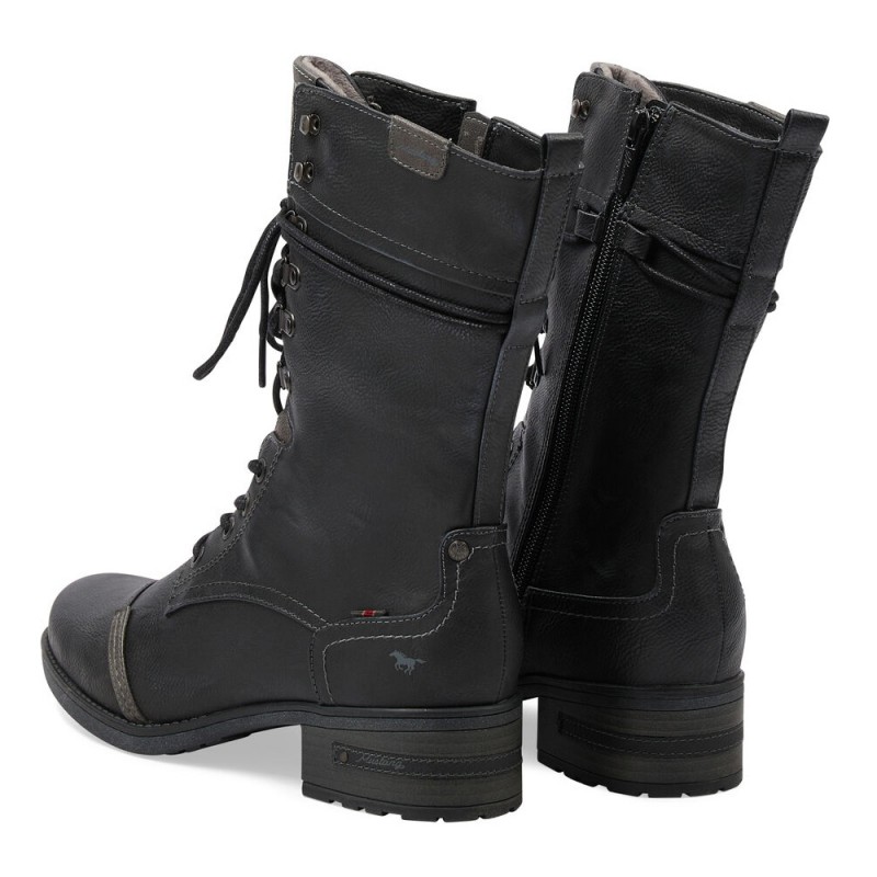 Wysokie buty skórzane Mustang  - 1084