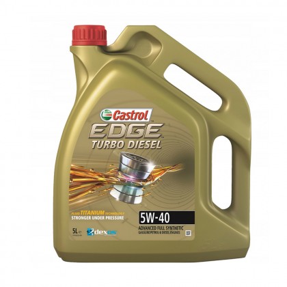Olej silnikowy syntetyczny Castrol Edge Turbo Diesel Titanium FST 5 l 5W 40