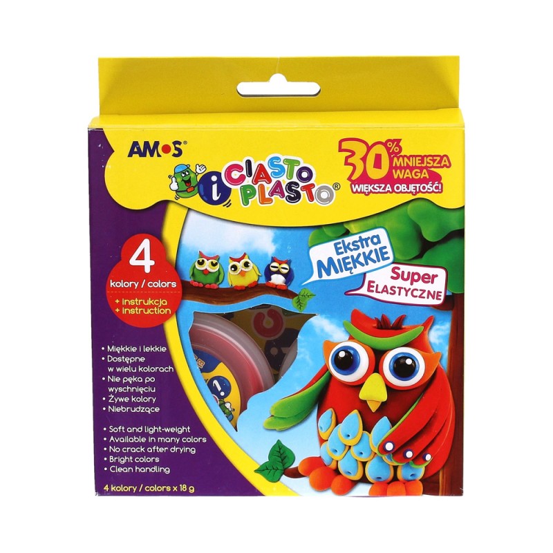 Ciastolina masa plastyczna uniwersalna, wielokolorowa  - 1481