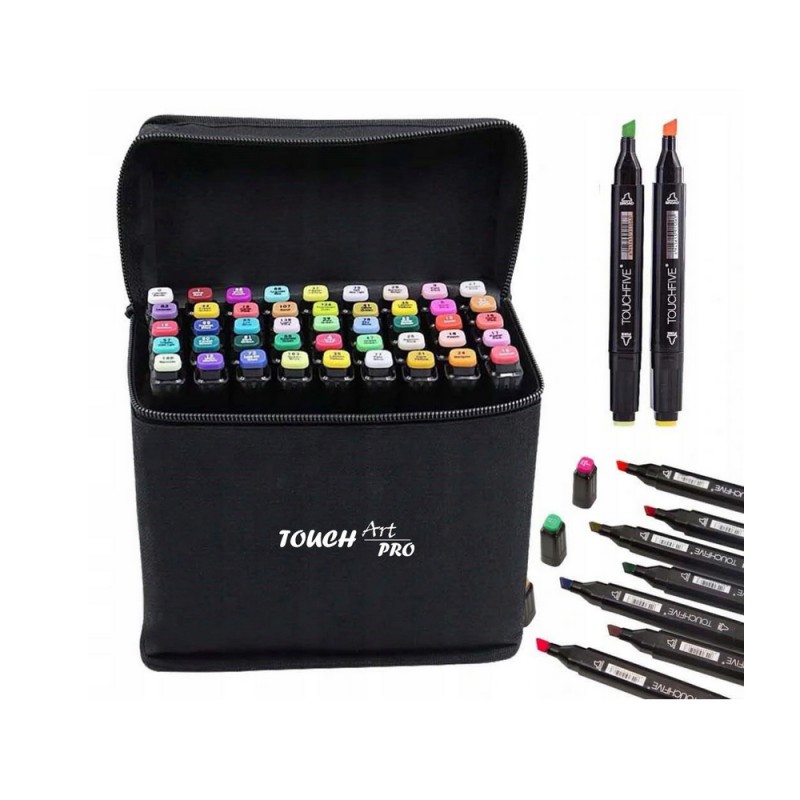 Markery alkoholowe Touch Art PRO zestaw 80szt ETUI  - 1503