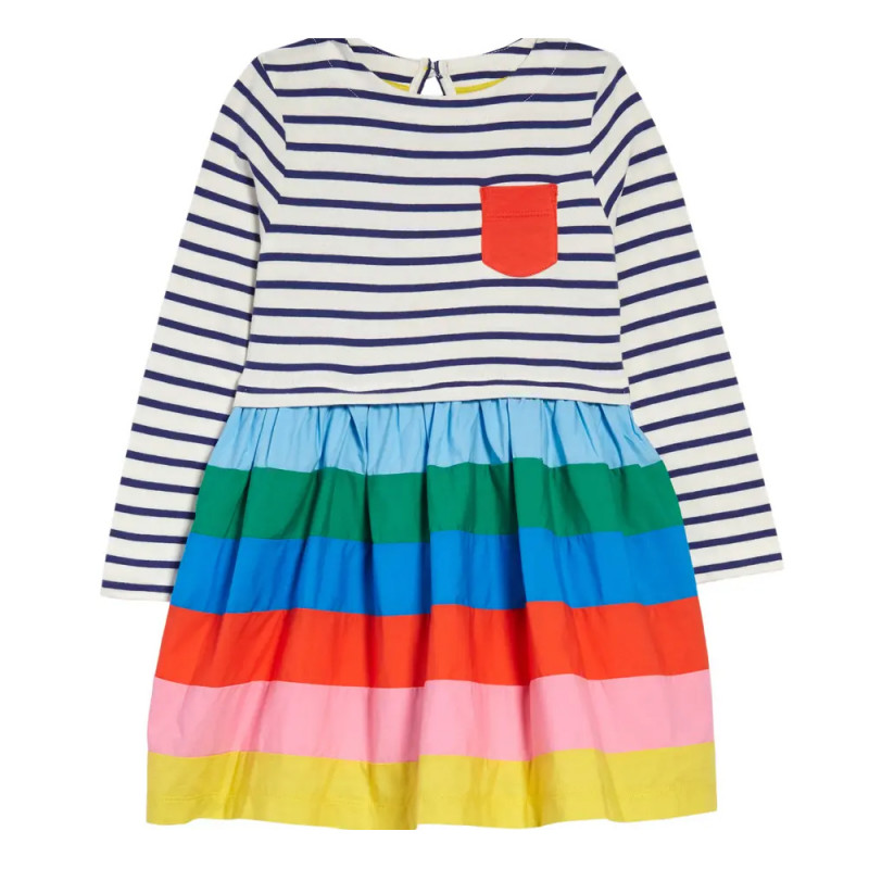 Bawełniana wiosenno letnia sukienka dla dziewczynki  - 1723