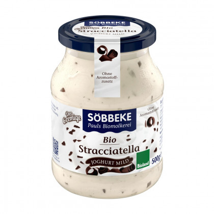 Jogurt Stracciatella 7,5% Bio 500 g (Słoik) Sobbeke
