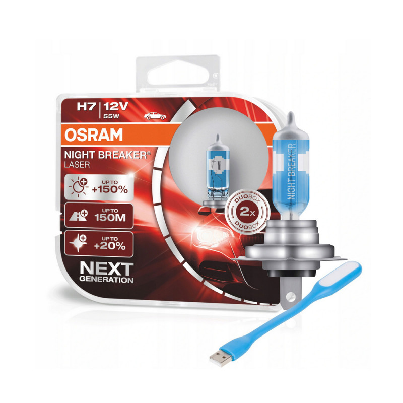 OSRAM Żarówki H7 Night Breaker Laser +150% Next  - 1764