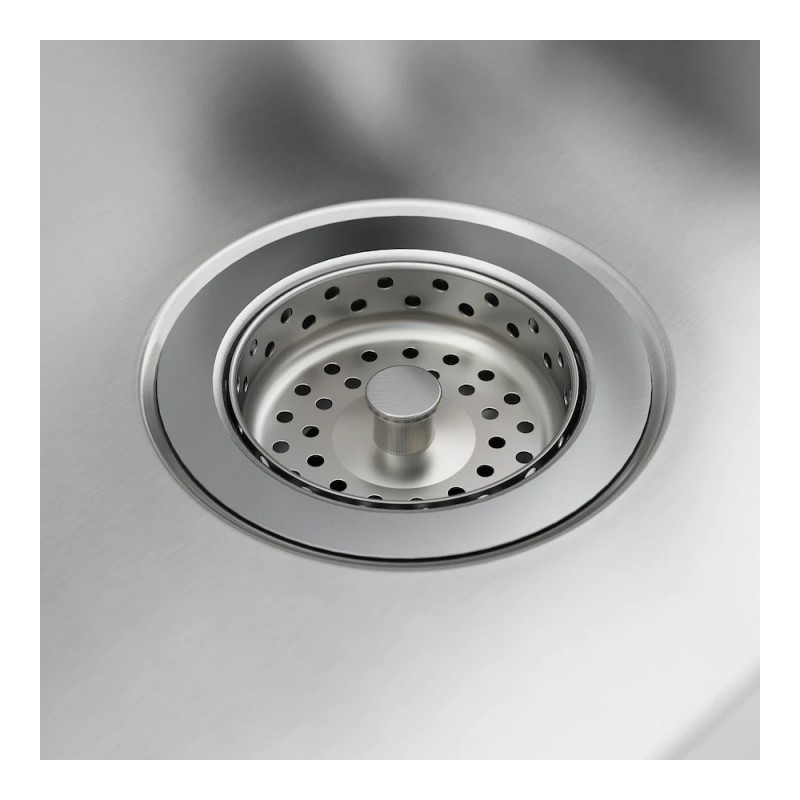 Zlew wpuszczany, 1 komora, stal nierdzewna 56 x 46-cm  - 871