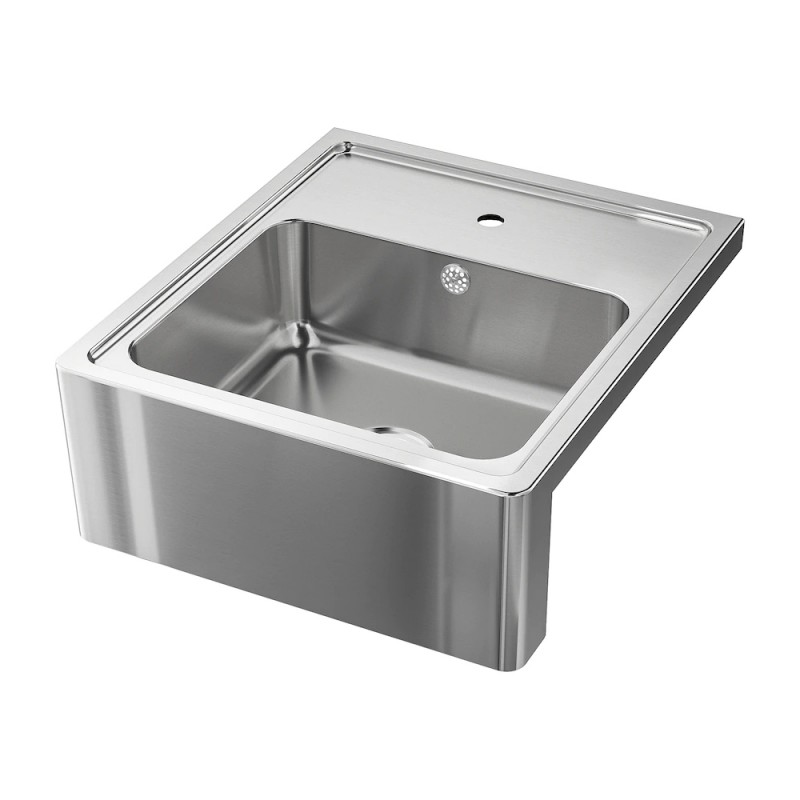 Zlew z widocznym frontem ze stali nierdzwnej, 60 x 69-cm  - 903