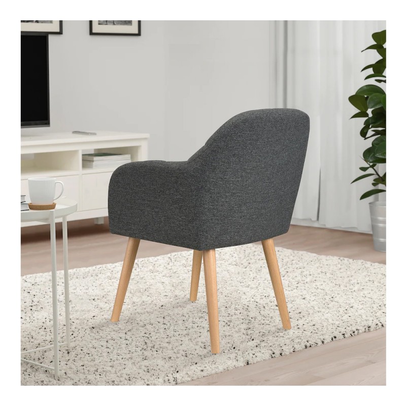 Drewniany fotel do salonu i sypialni  - 940