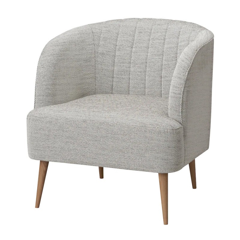 Beżowy wygodny fotel do salonu i sypialni  - 945