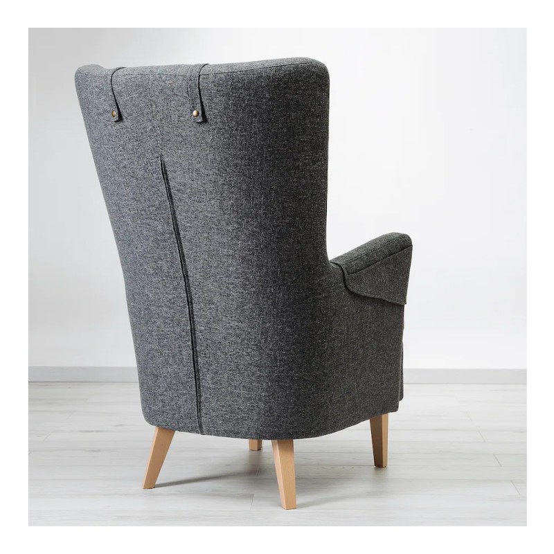 Elegancki ocieplany fotel do salonu i sypialni  - 953