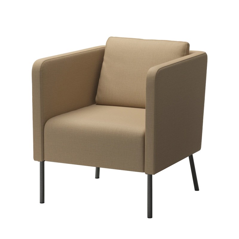 Fotel kawowy do saloniku na drewnianych nóżkach  - 957