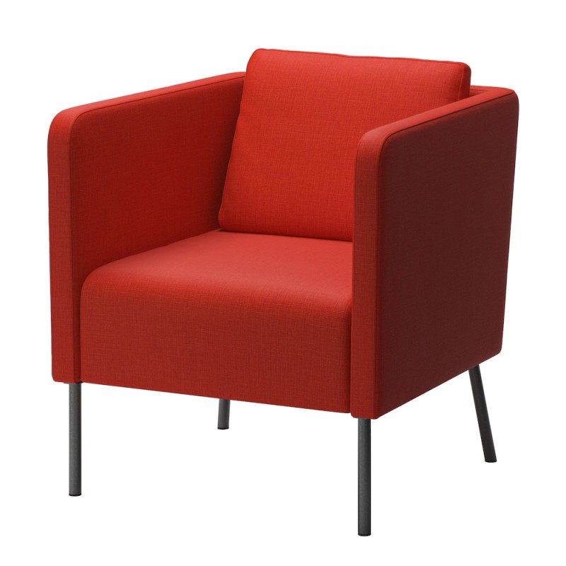 Fotel kawowy do saloniku na drewnianych nóżkach  - 958