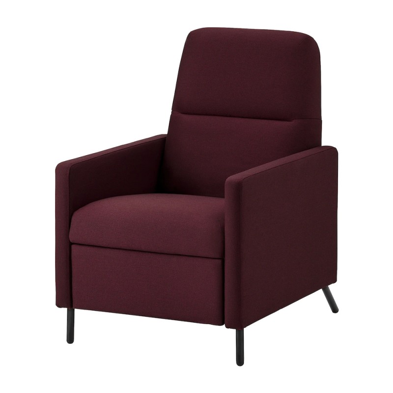 Rozkładany bordowy fotel do salonu lub sypialni  - 965